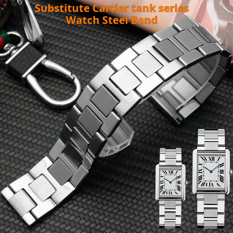 Cartier Watch Tank - ساعة مقاومة للماء من الفولاذ المقاوم