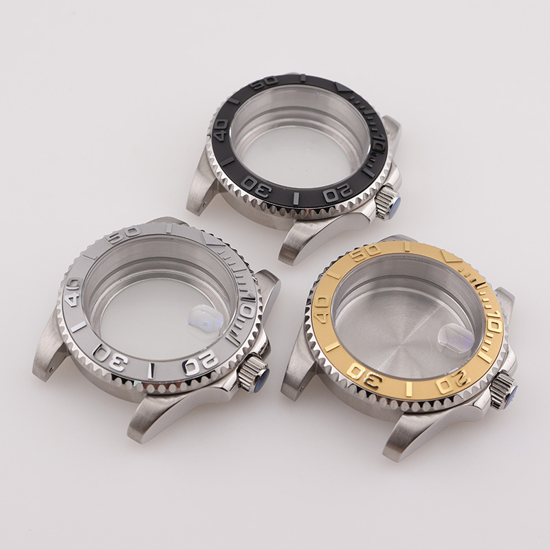 Seiko Watch Prospex - علب ساعات فضية 40 مم طراز