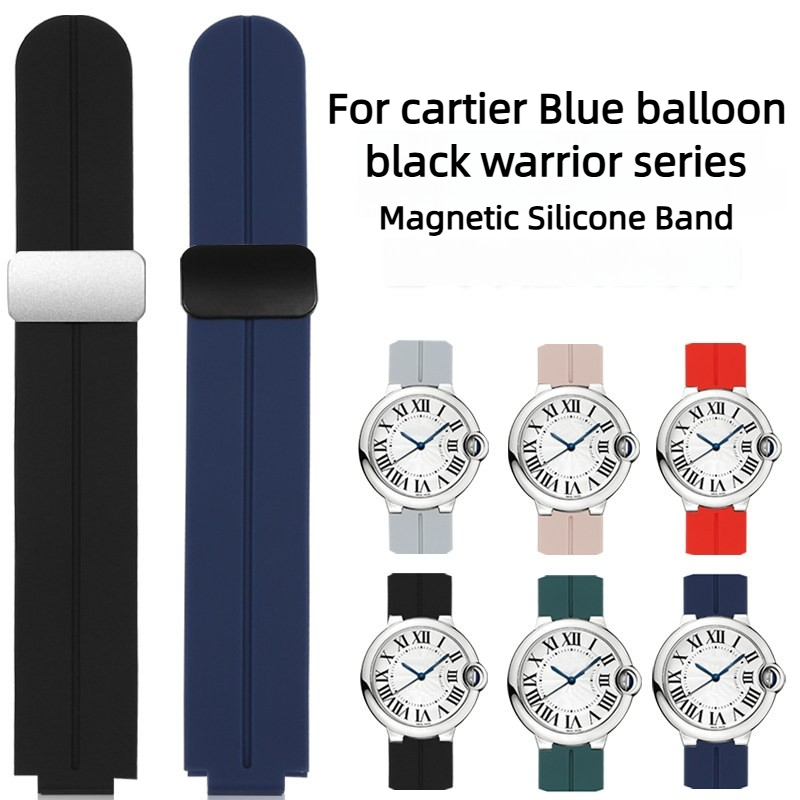 Cartier Watch Ballon Bleu - حزام ساعة مغناطيسي محدب الطرف لسلسلة