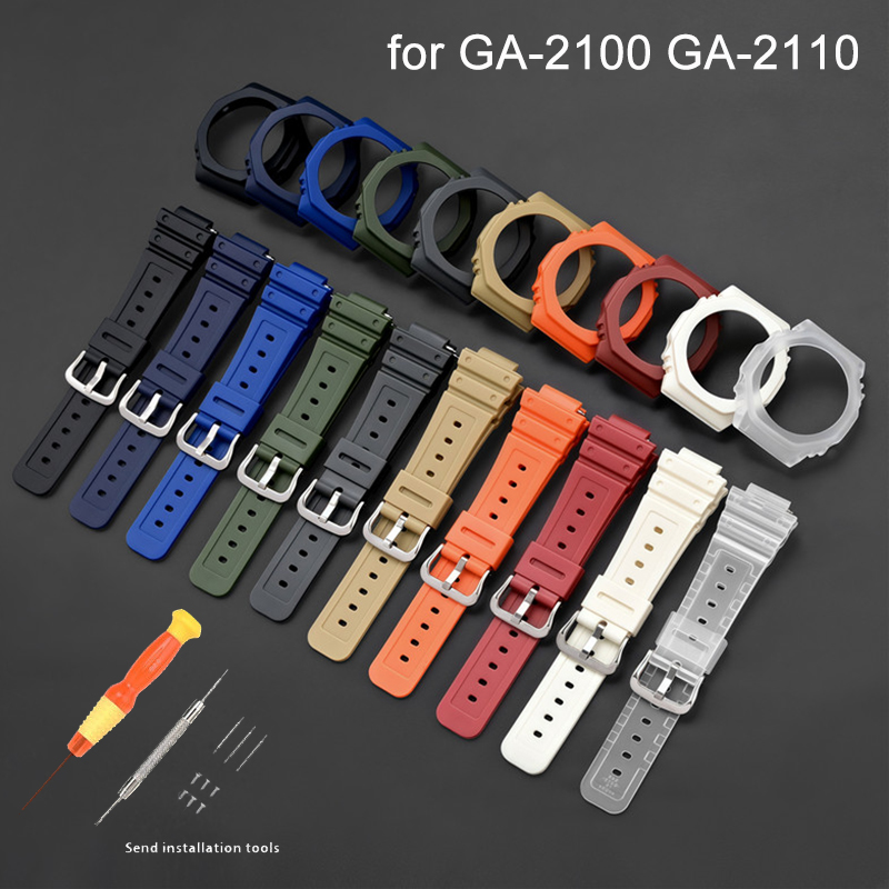 Casio Watch G-Shock Ga-2100 - المطاط حزام ساعة اليد الحافة ل