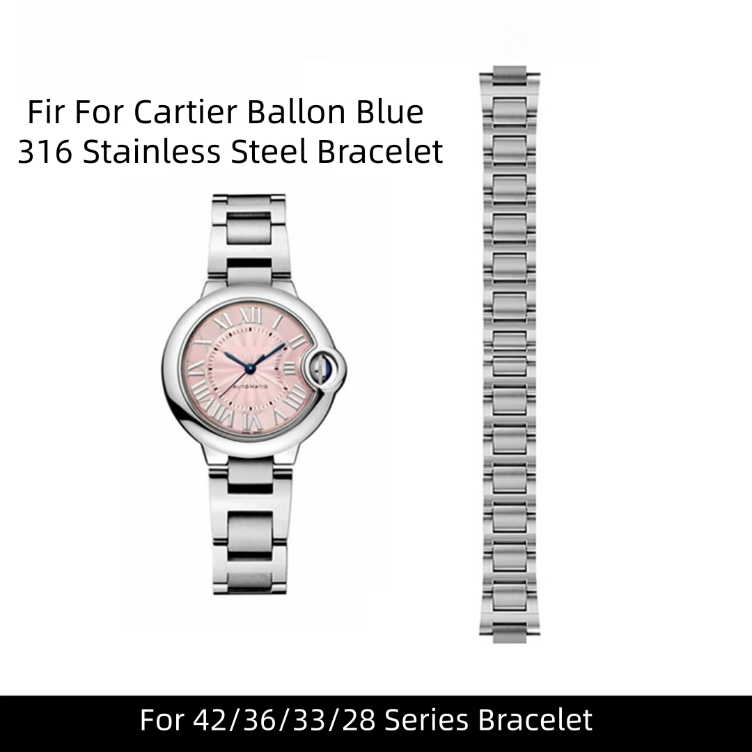 Cartier Watch Ballon Bleu - سوار من الفولاذ المقاوم للصدأ 316