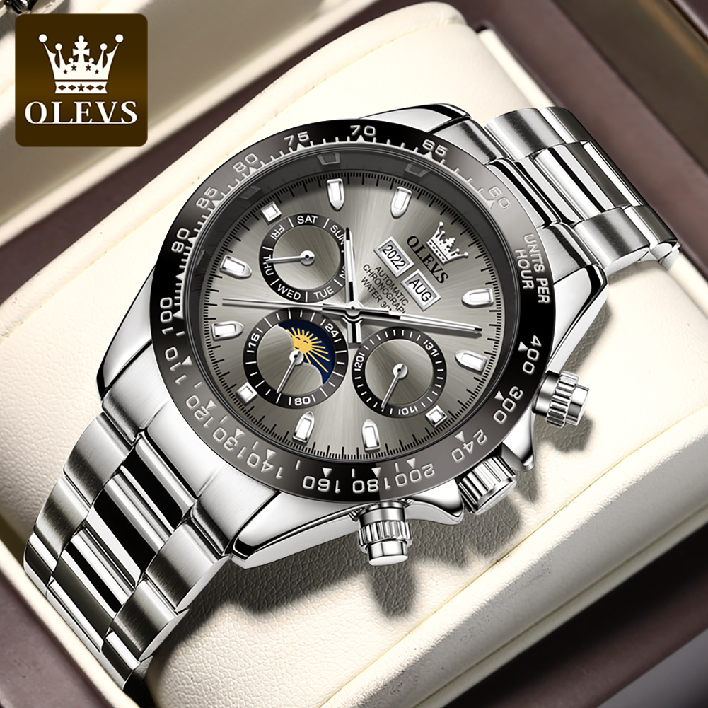 Rolex Watch Daytona - OLEVS 6654 ساعة رجالي فاخرة كرونوغراف