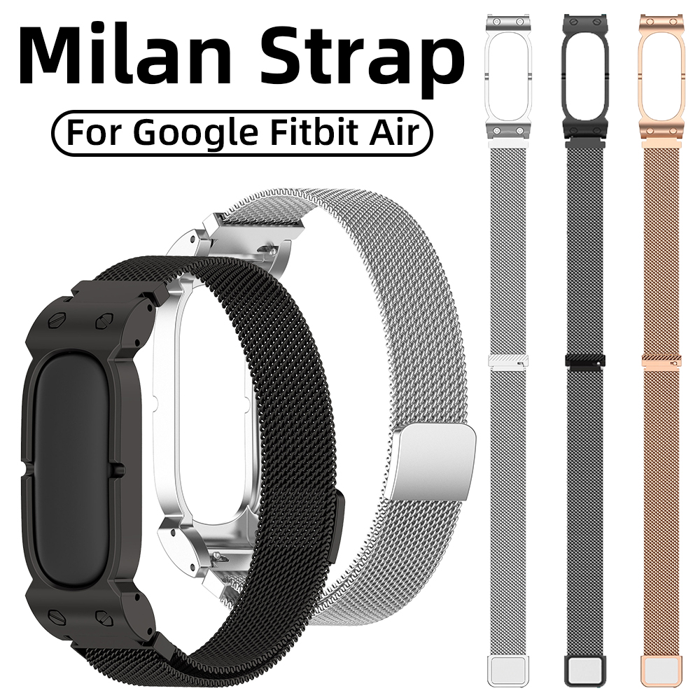 Mesh Strap Metal - حزام ساعة ميلانيزي لـ Fitbit Air