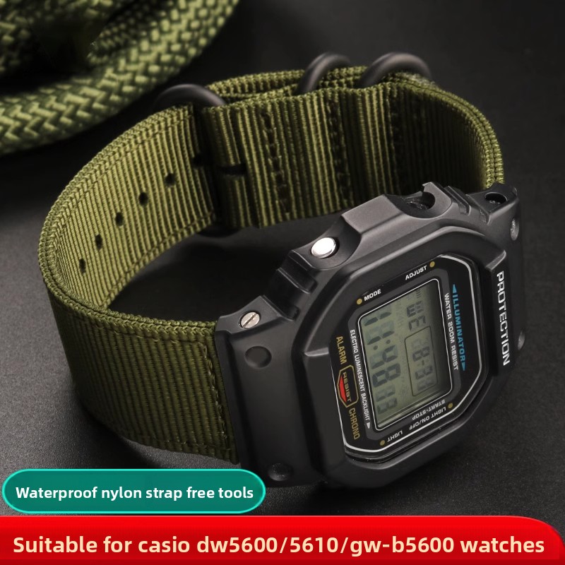 Casio Watch G-Shock Dw-5600 - النايلون حزام ساعة اليد ل كاسيو