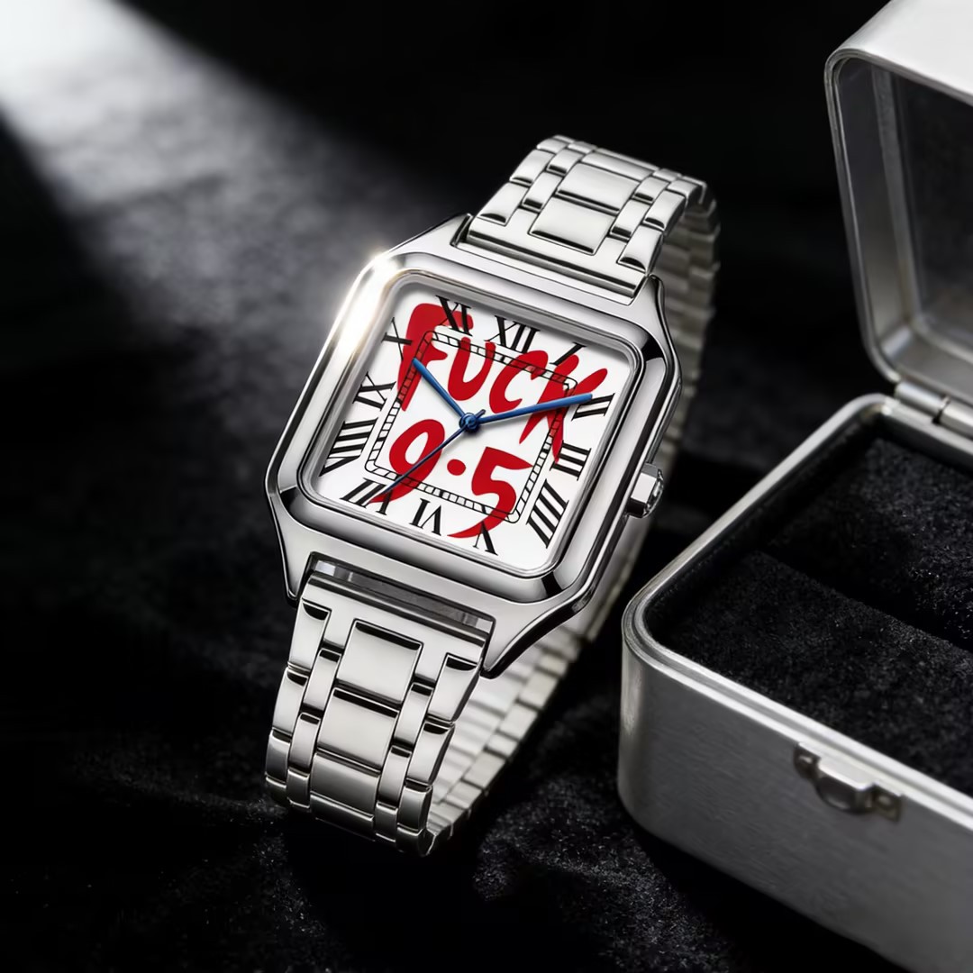 Cartier Watch Santos - ساعة يد كوارتز مربعة الشكل من