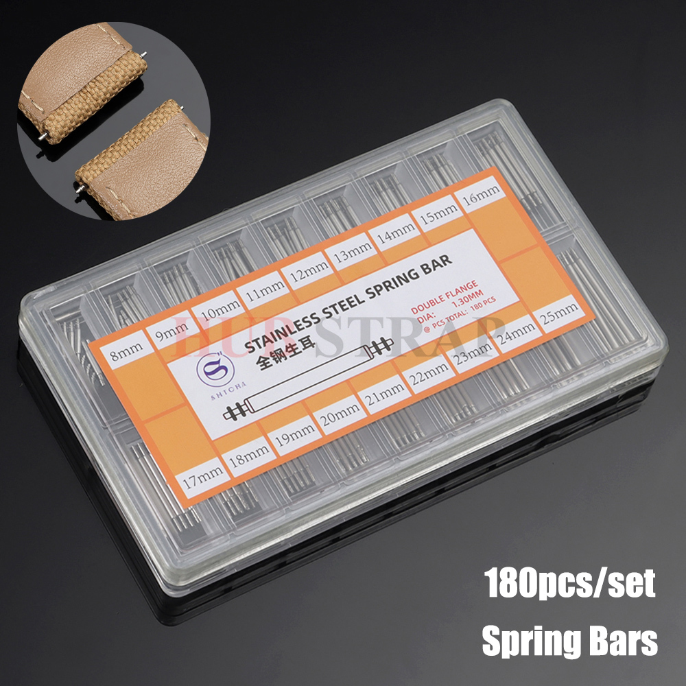 Spring Bar Tool Set - 180 قطعة/مجموعة من قضبان الزنبرك المصنوعة