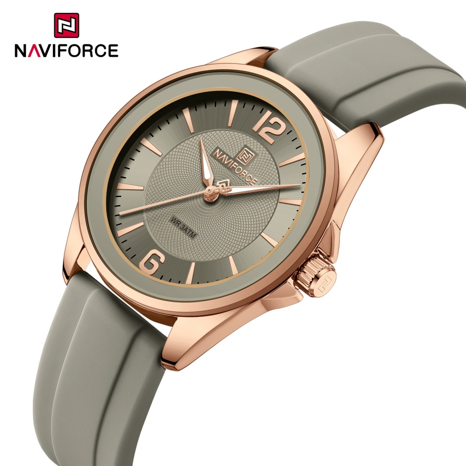 Silicone Band Women - ساعات نسائية جديدة من NAVIFORCE، ساعة