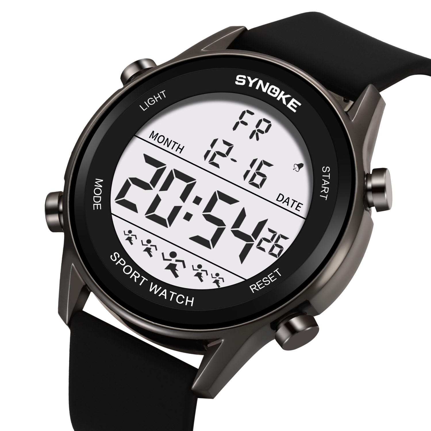 Rubber Strap Diver - ساعات رقمية للرجال مقاوم للماء SYNOKE