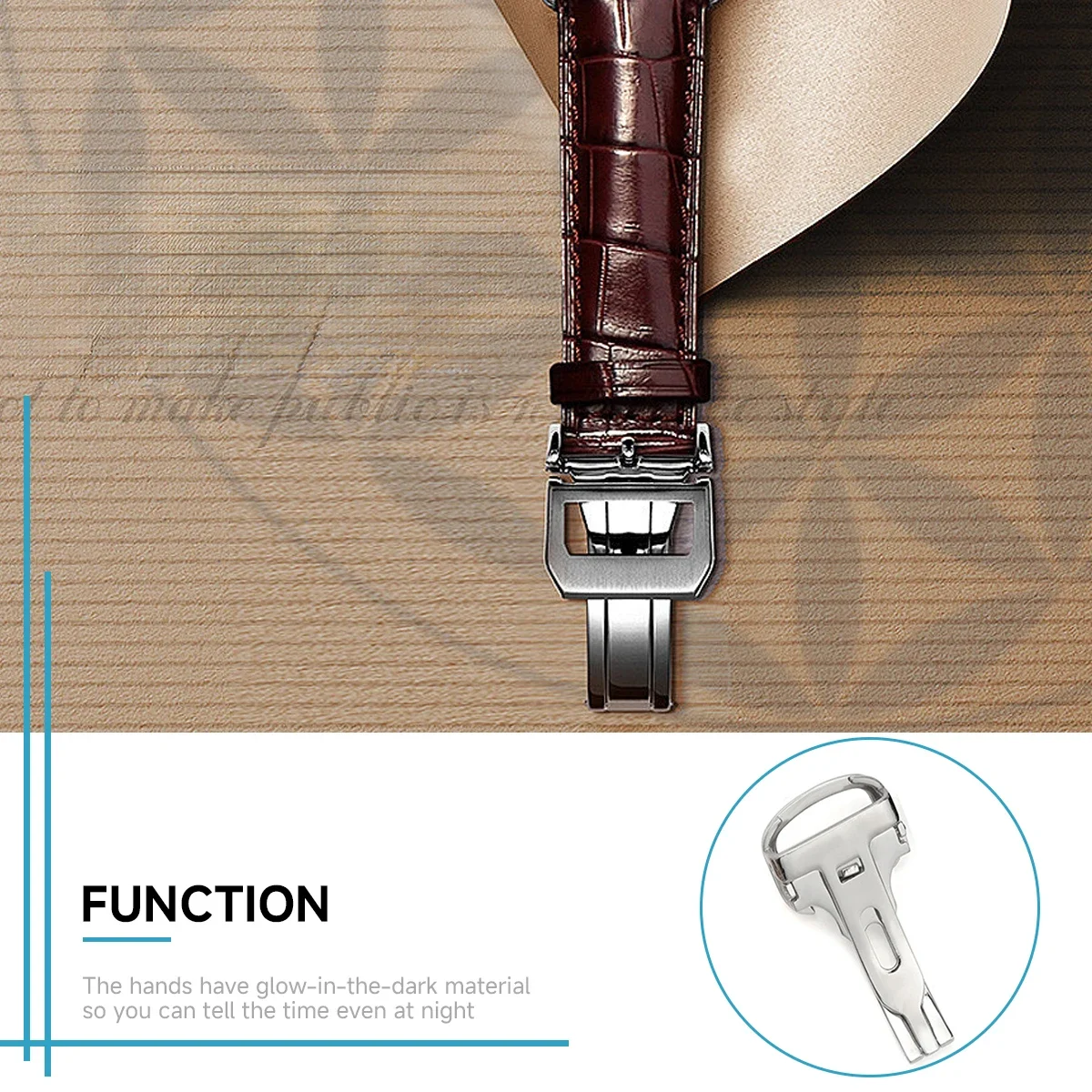 مشبك ساعة فاخر من الفولاذ المق - مراجعة Butterfly Clasp Deployant وسعره