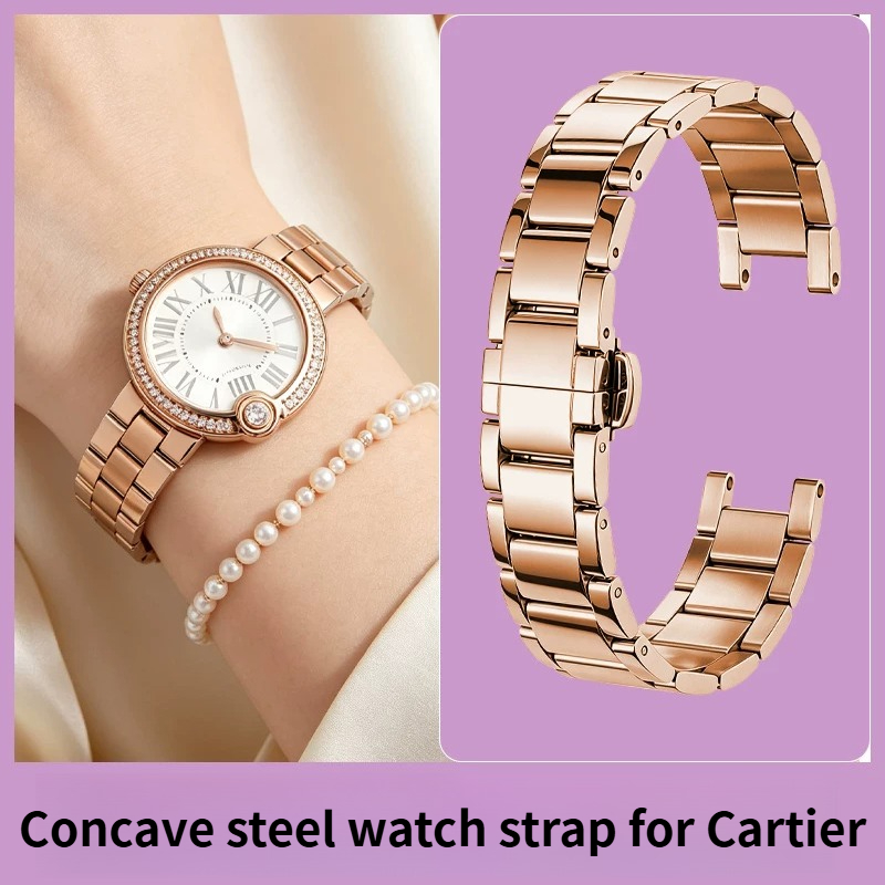 حزام ساعة نسائي من الفولاذ الم - مراجعة Cartier Watch Ballon Bleu وسعره
