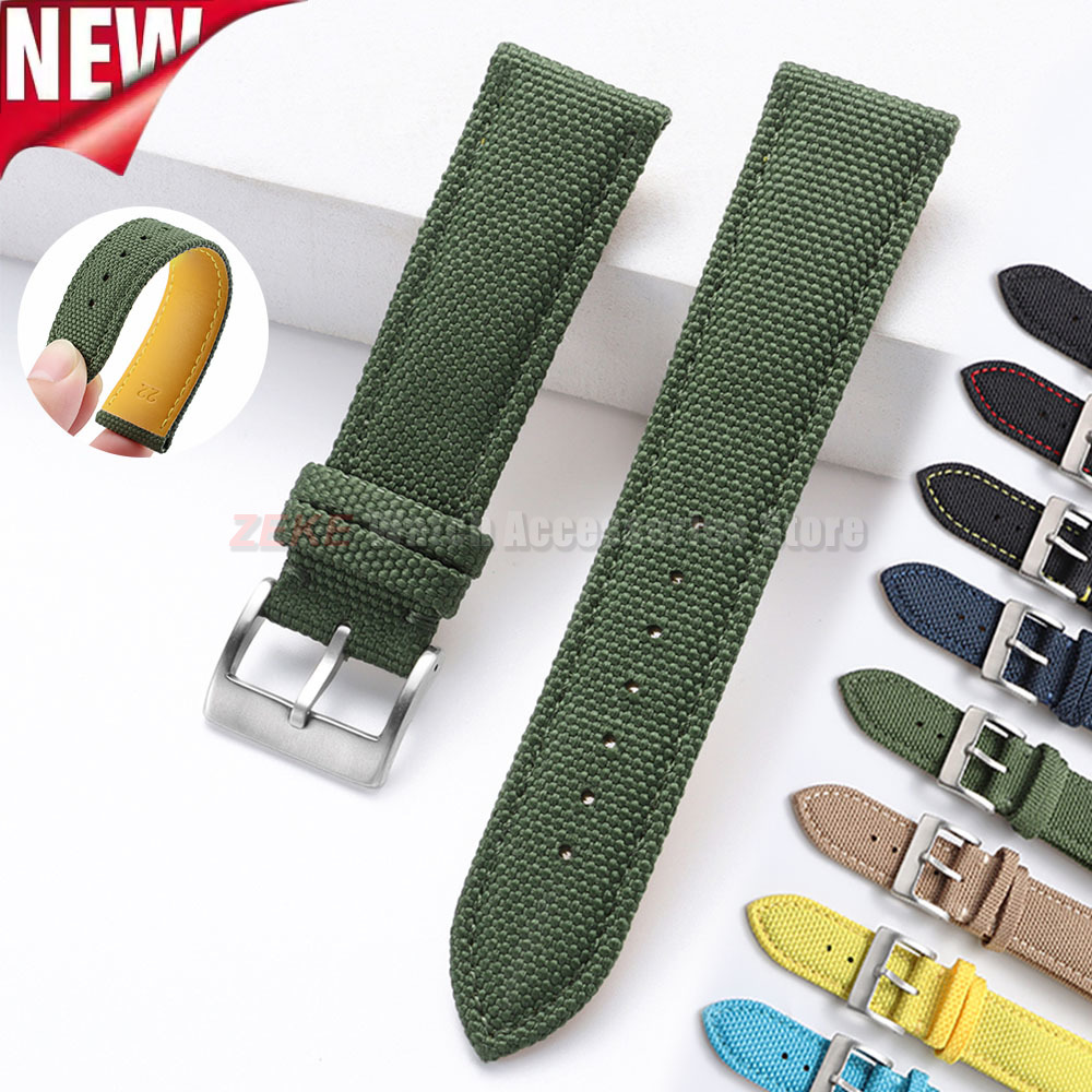حزام ساعة مقاوم للماء من قماش  - مراجعة Leather Strap Quick Release وسعره
