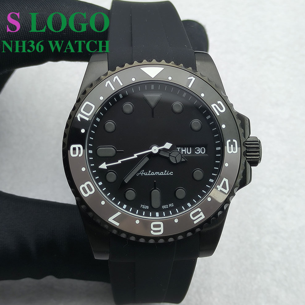 40 مللي متر NH36 ساعة رجالية س - مراجعة Stainless Bracelet Diver وسعره