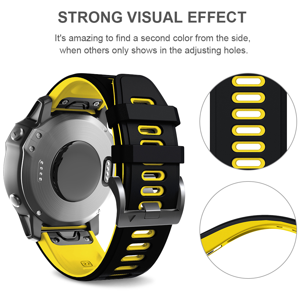 أحزمة ساعات بديلة سريعة الإصدا - مراجعة Silicone Watch Band 22Mm وسعره