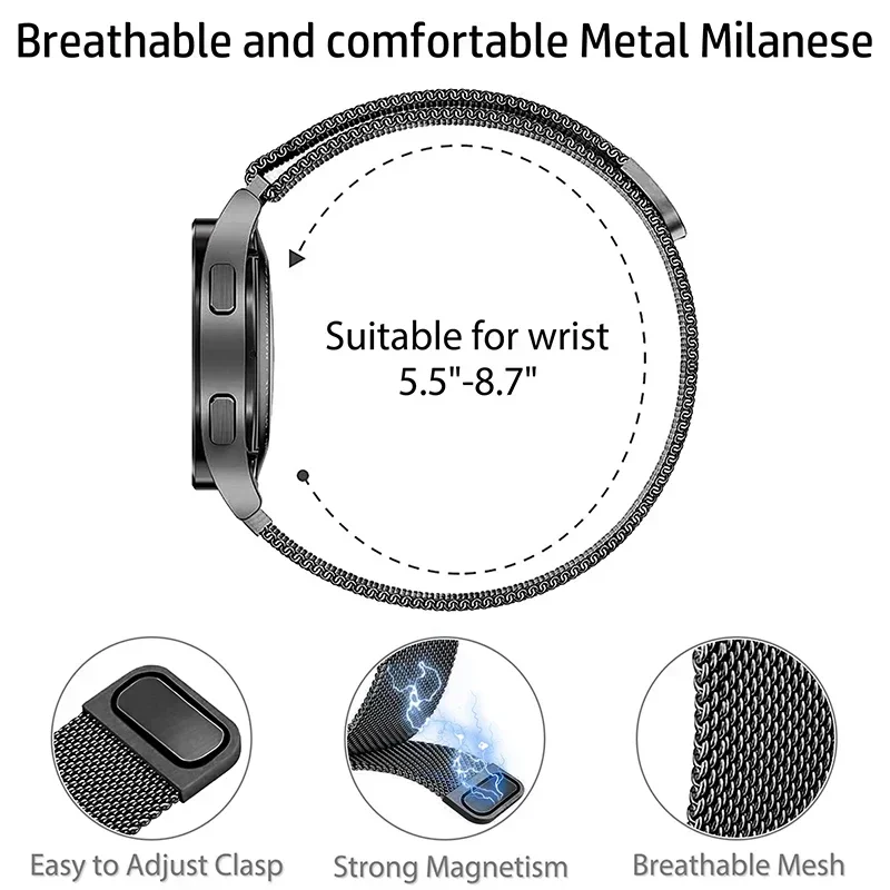 حلقة ميلانيزية لساعة سامسونج ج - مراجعة Milanese Loop Magnetic وسعره