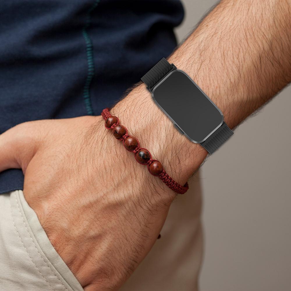 حزام ميلانيز لووب لساعة جارمين - مراجعة Milanese Loop Magnetic وسعره
