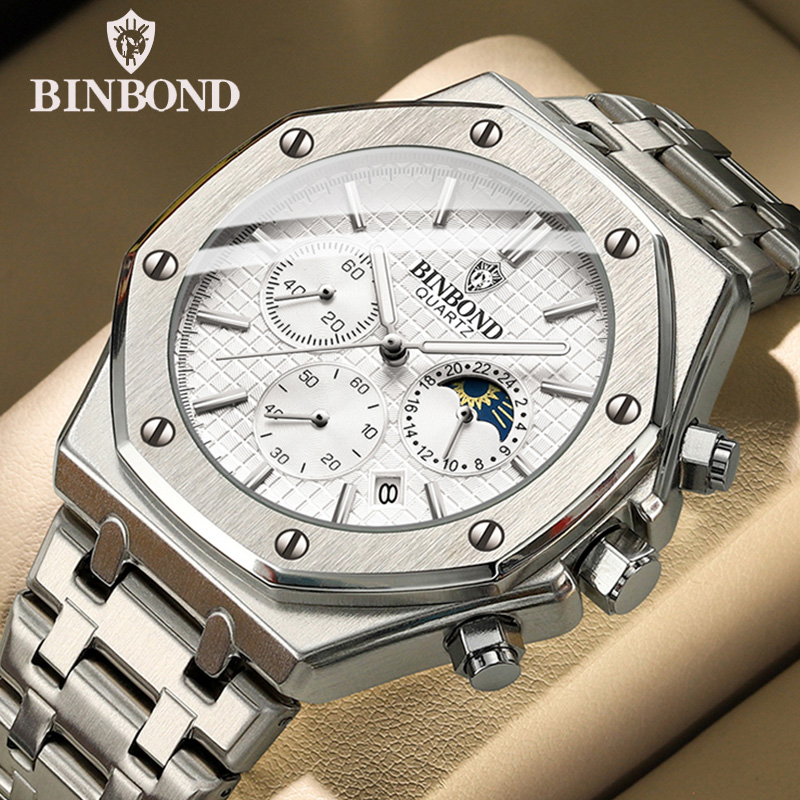 BINBOND جودة الرجال ووتش الفاخ - مراجعة Rolex Watch Daytona وسعره