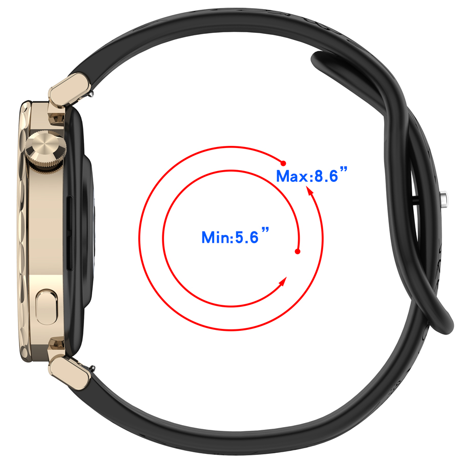 حزام سيليكون ثلاثي الأبعاد مزخ - مراجعة Silicone Watch Band 22Mm وسعره