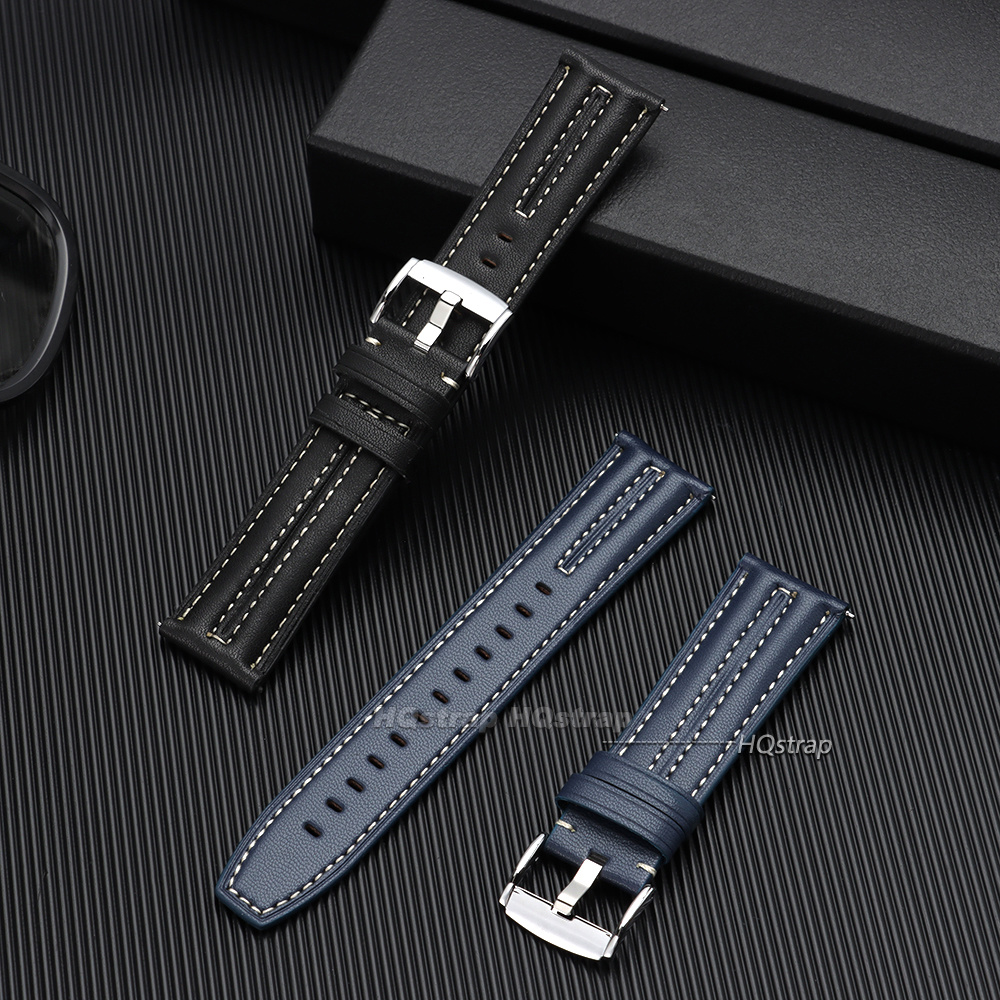 حزام ساعة رياضي من جلد العجل ب - مراجعة Leather Strap Quick Release وسعره