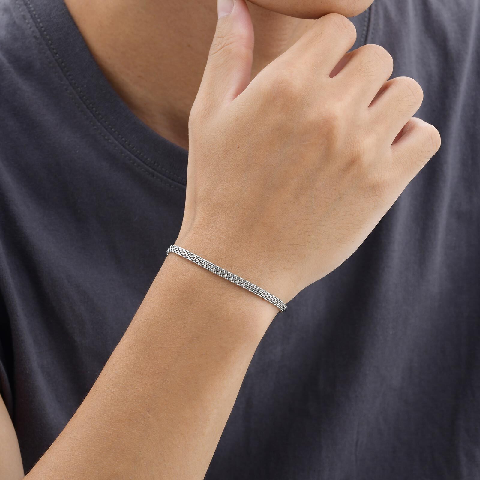 سوار سلسلة بحزام شبكي 3/8 مم ل - مراجعة Mesh Strap Metal وسعره