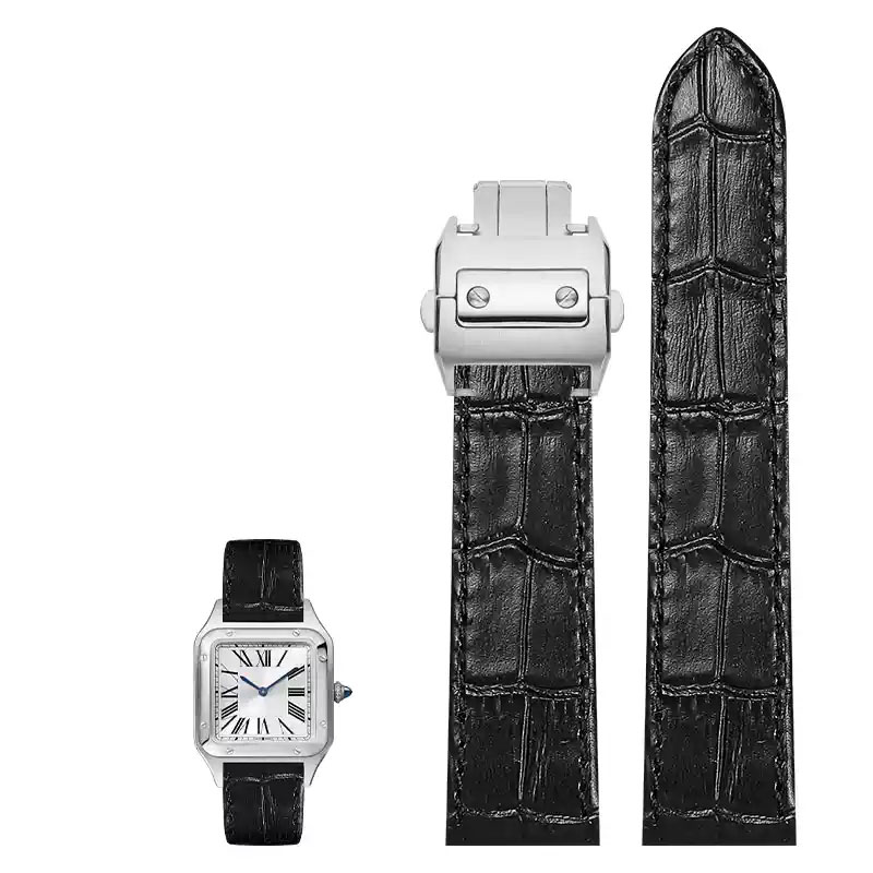 20 مللي متر 23 مللي متر حزام س - مراجعة Cartier Watch Santos وسعره
