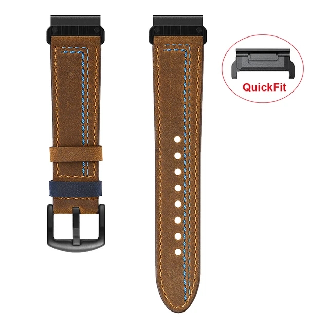 22 مللي متر 26 مللي متر حزام ج - مراجعة Leather Strap Quick Release وسعره