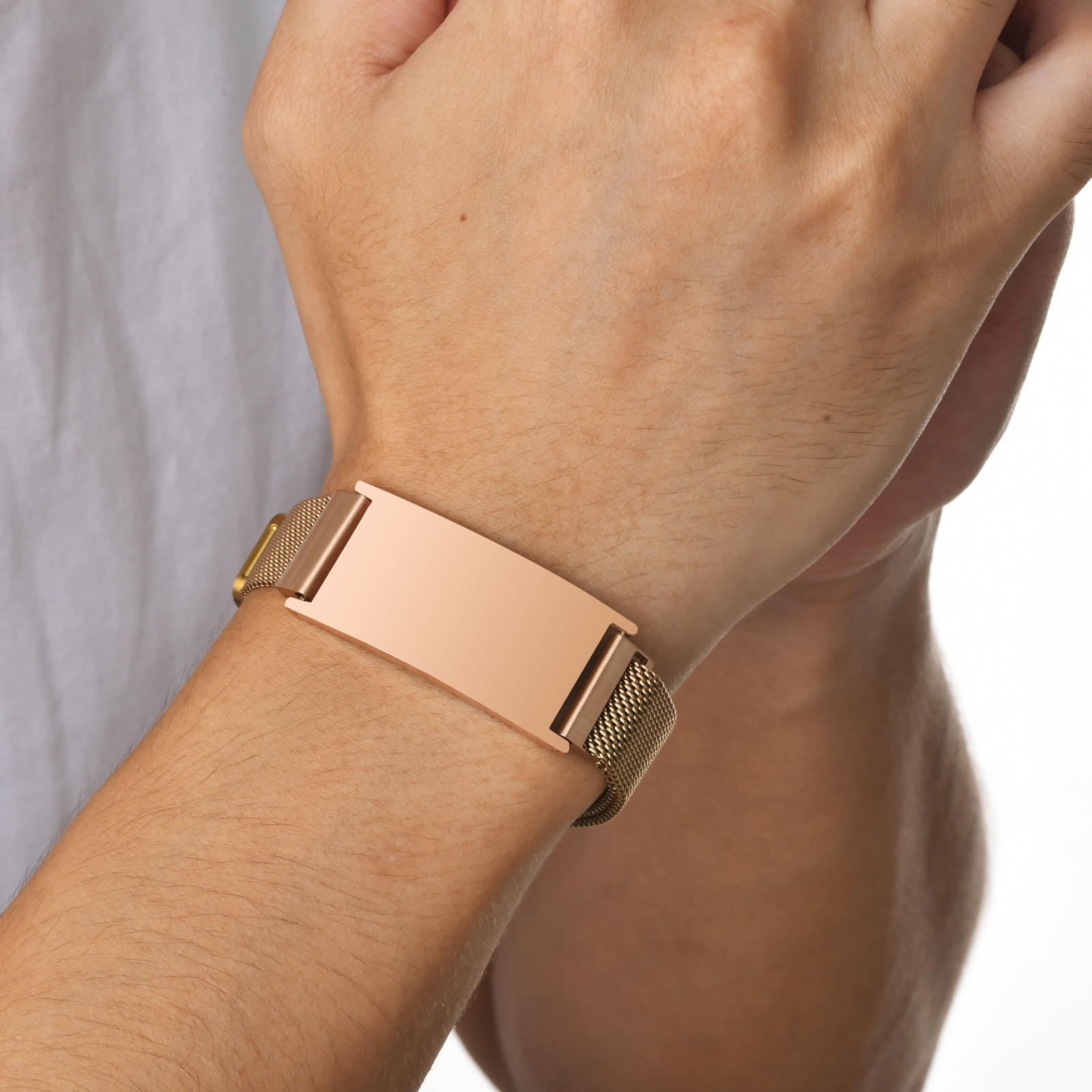 أساور بحزام شبكي مغناطيسي مكتن - مراجعة Mesh Strap Metal وسعره