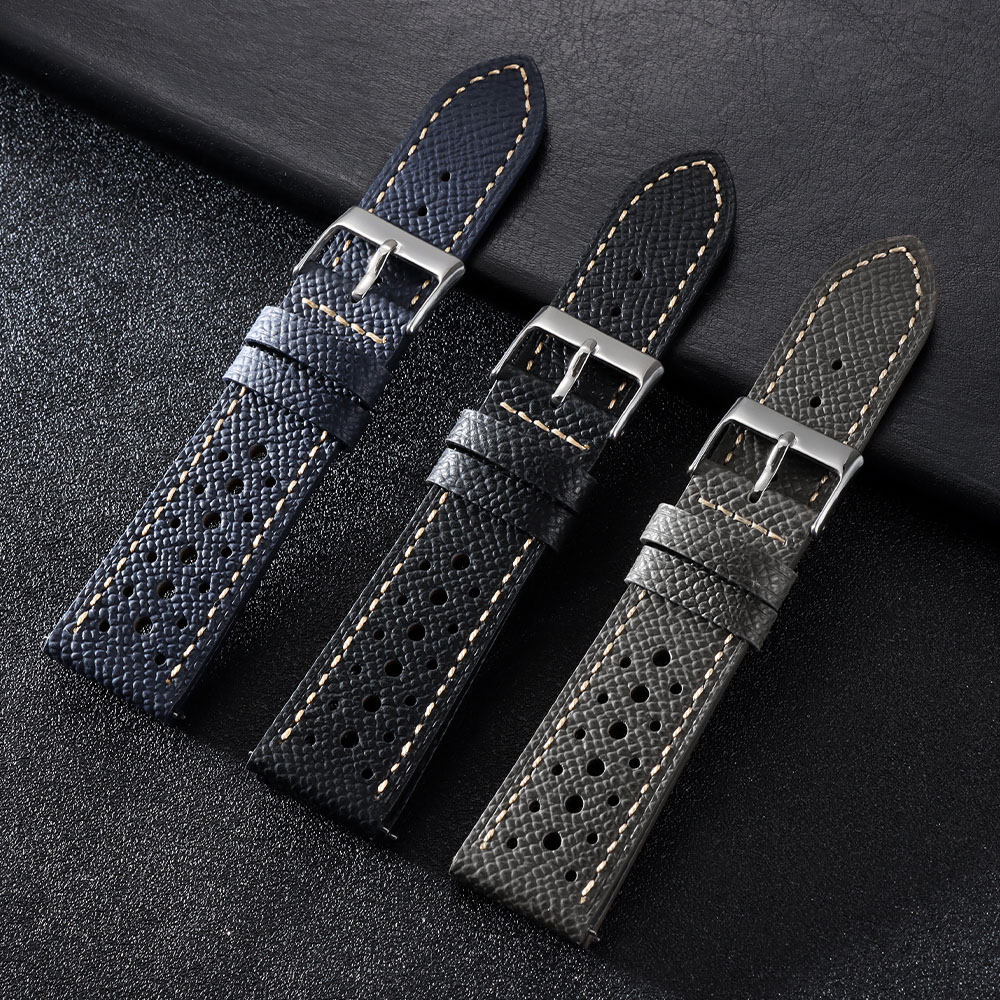 أحزمة ساعة جلد طبيعي عتيقة قاب - مراجعة Leather Strap Quick Release وسعره