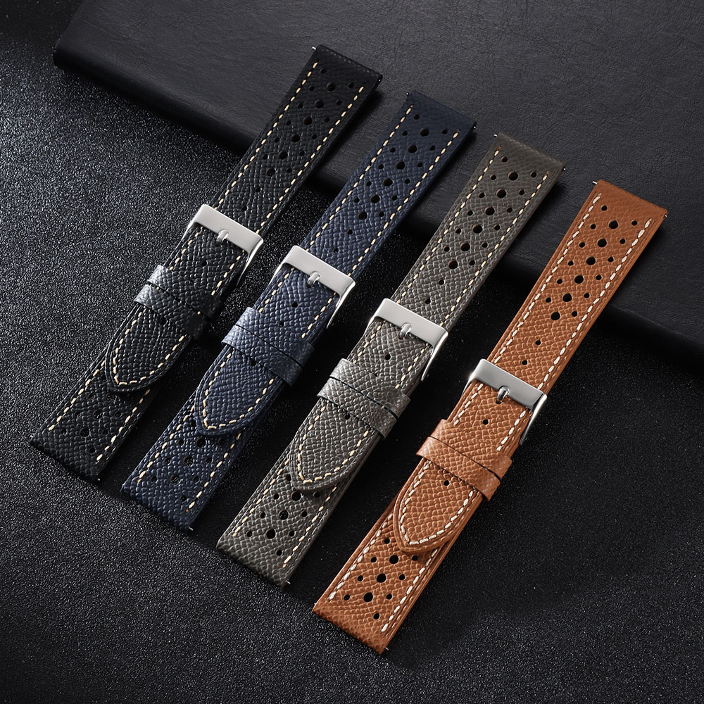 أحزمة ساعة جلد طبيعي عتيقة قاب - مراجعة Leather Strap Quick Release وسعره