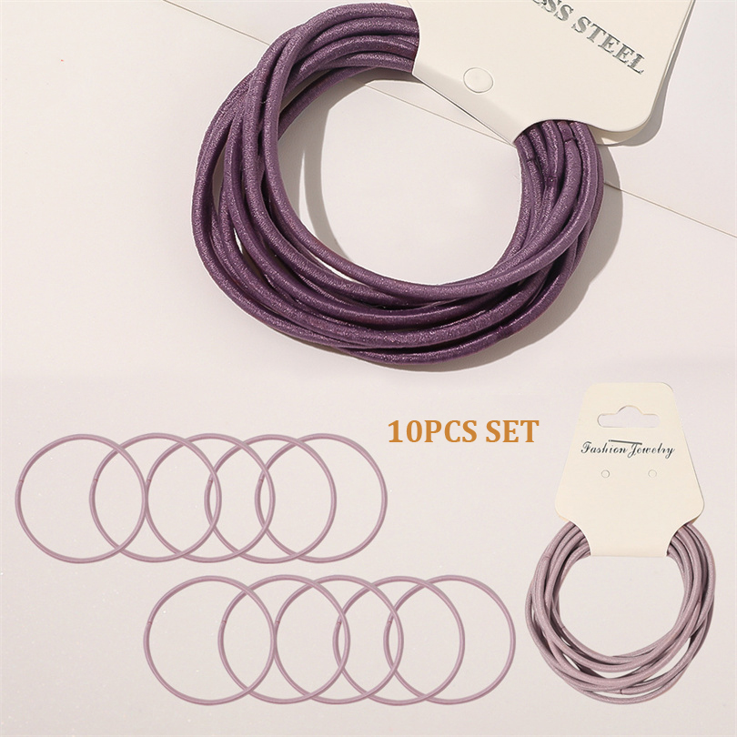 10 قطعة النساء الفتيات بسيطة ا - مراجعة Silicone Band Women وسعره
