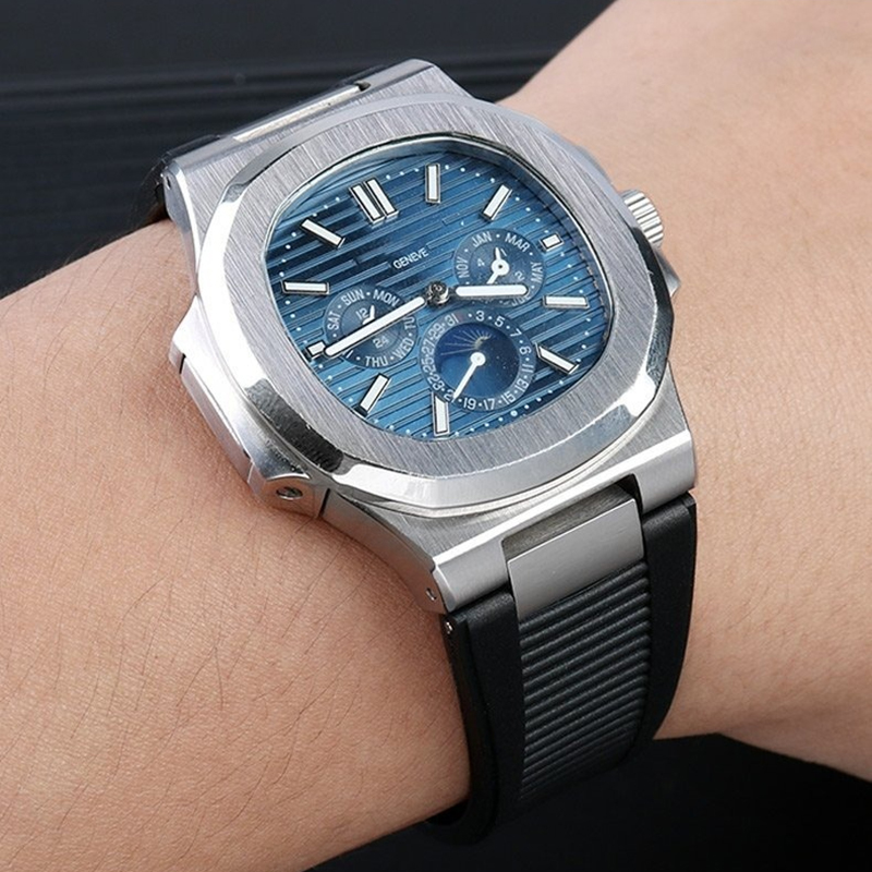 حزام ساعة مطاطي مقعر فاخر مقاس - مراجعة Patek Philippe Watch Nautilus وسعره