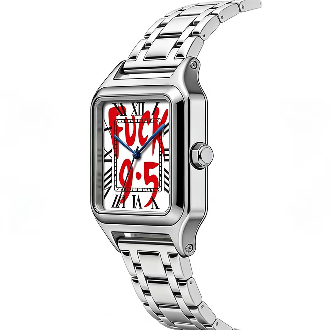 ساعة يد كوارتز مربعة الشكل من  - مراجعة Cartier Watch Santos وسعره