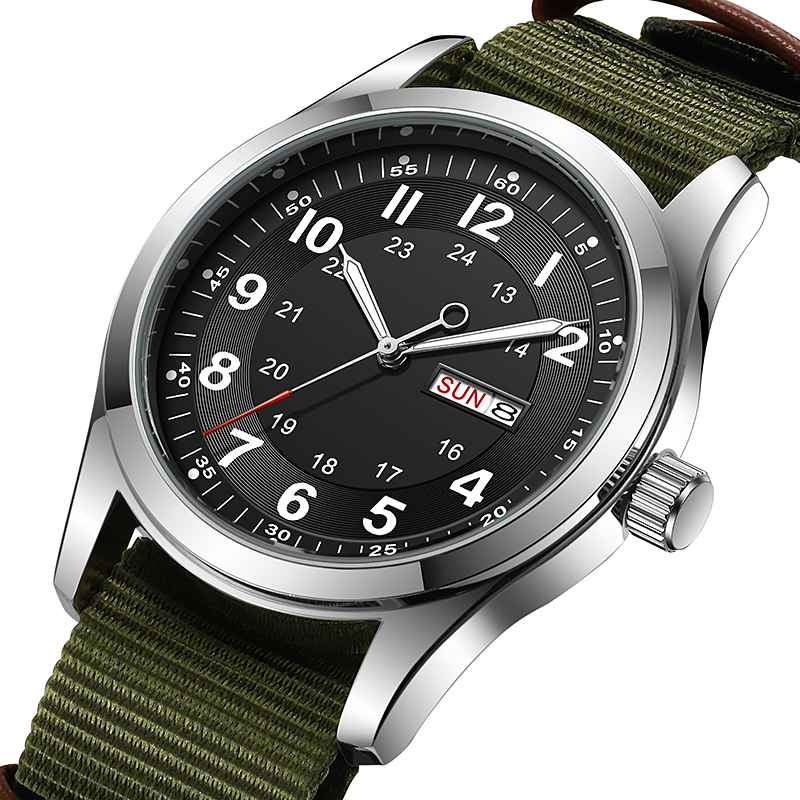 ساعة رجالية 2026 بقطر 42 ملم م - مراجعة Canvas Strap Watch وسعره