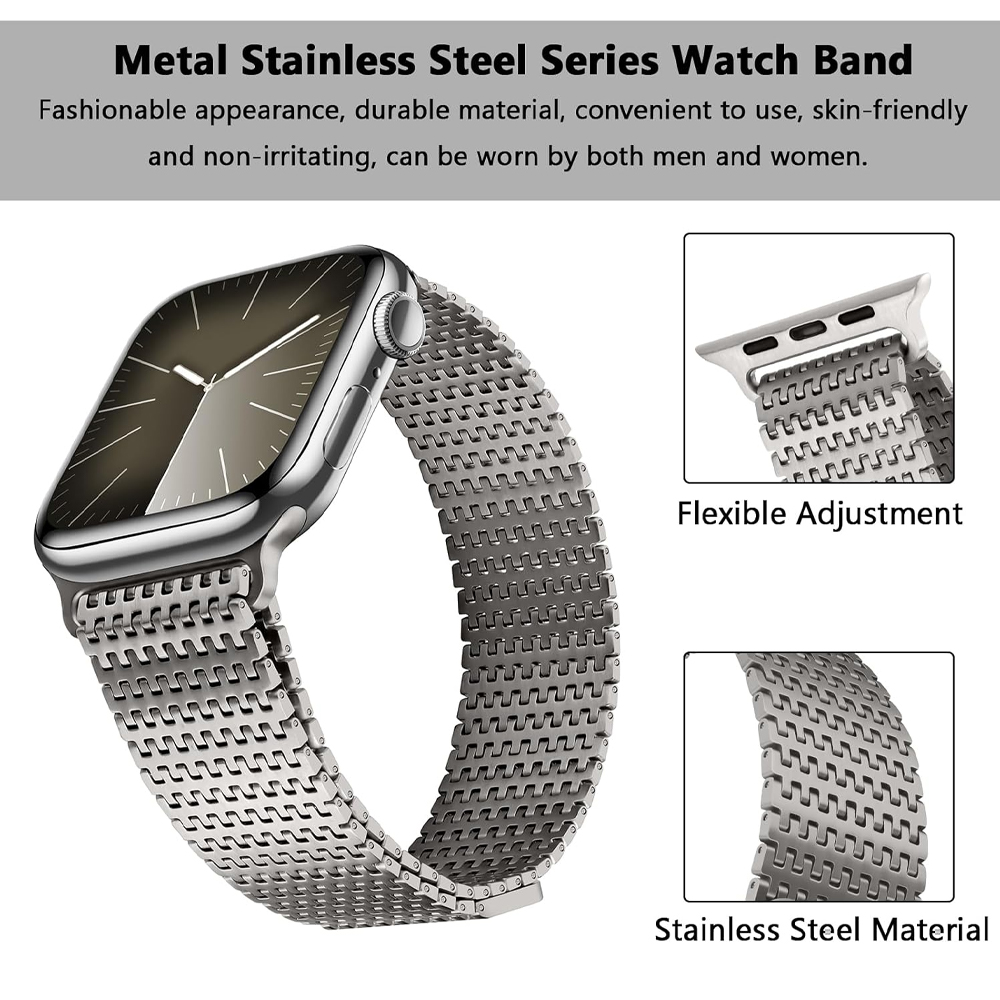 حزام حلقة من التيتانيوم لساعة  - مراجعة Milanese Loop Magnetic وسعره