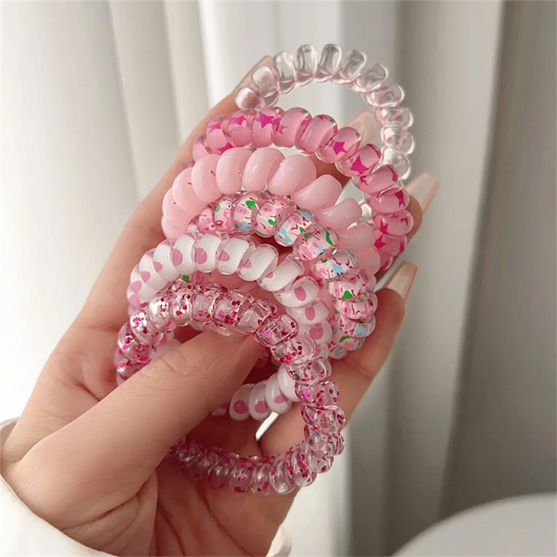 6 قطع من ربطات الشعر المرنة ال - مراجعة Silicone Band Women وسعره