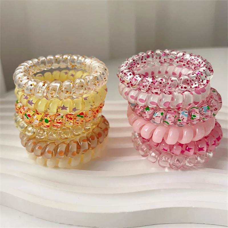 6 قطع من ربطات الشعر المرنة ال - مراجعة Silicone Band Women وسعره