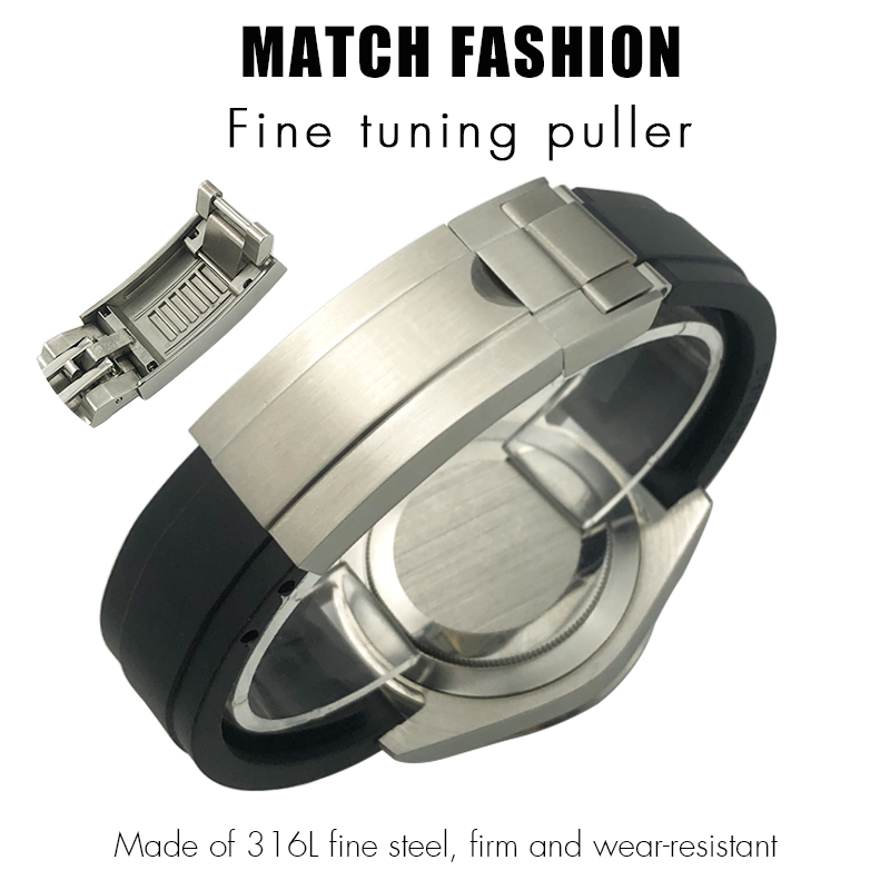 المطاط حزام الساعات 18 مللي مت - مراجعة Rolex Watch Submariner وسعره