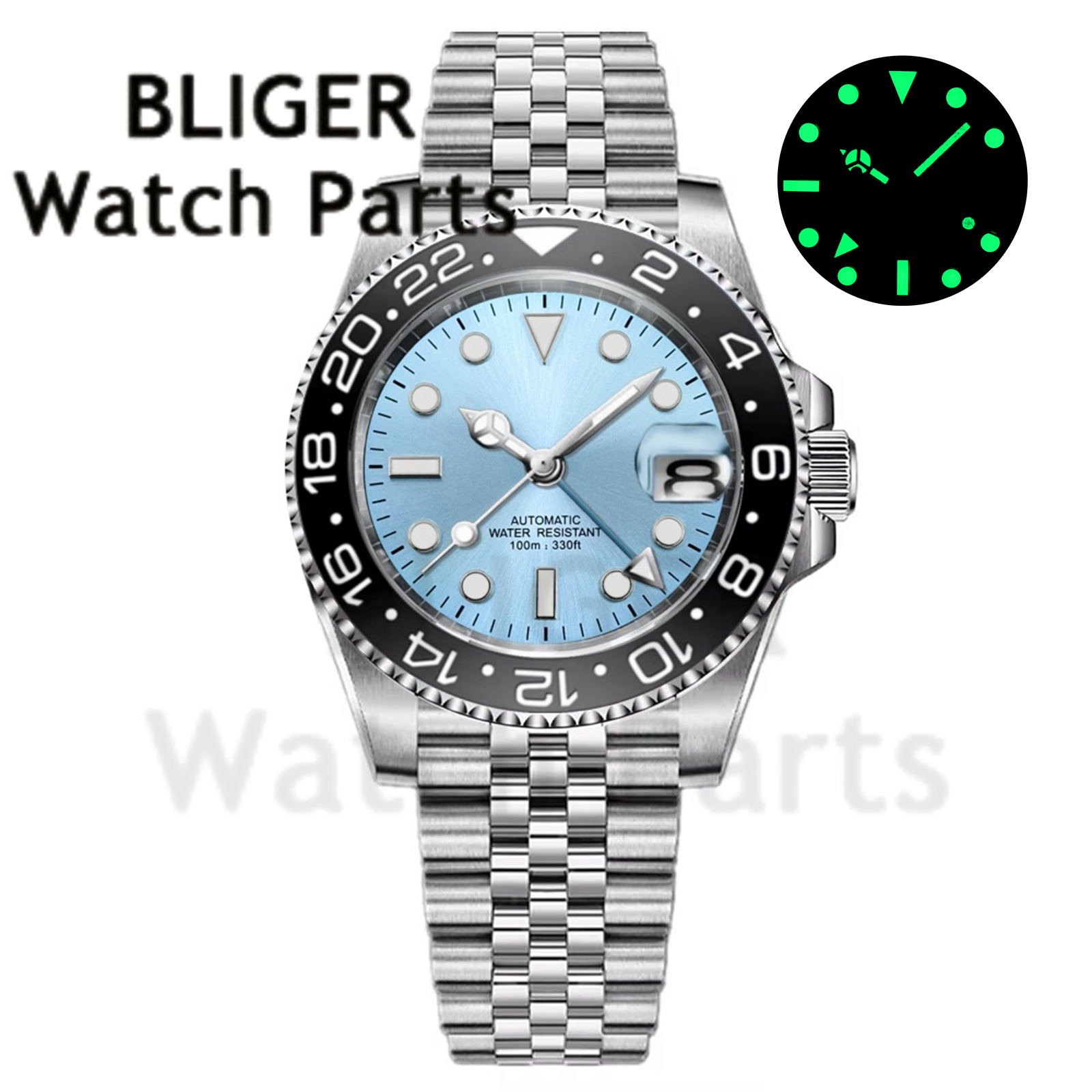ساعة يد رجالية ميكانيكية مخصصة - مراجعة Stainless Bracelet Diver وسعره