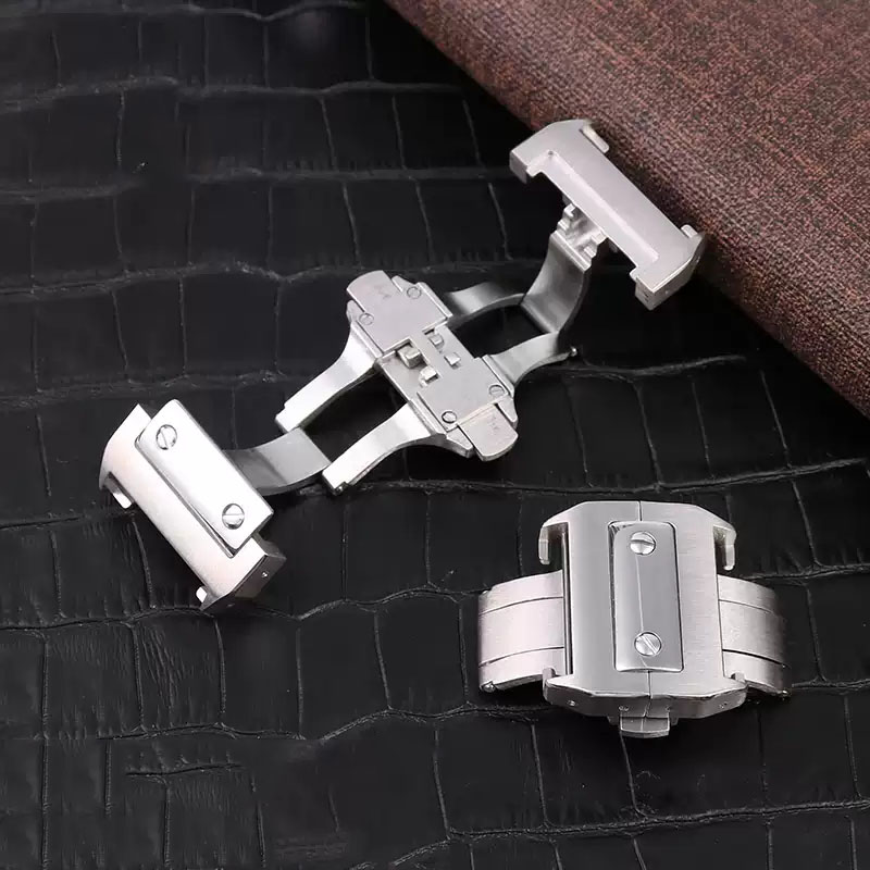 مشبك ساعة عالي الجودة 18 مم 21 - مراجعة Cartier Watch Santos وسعره